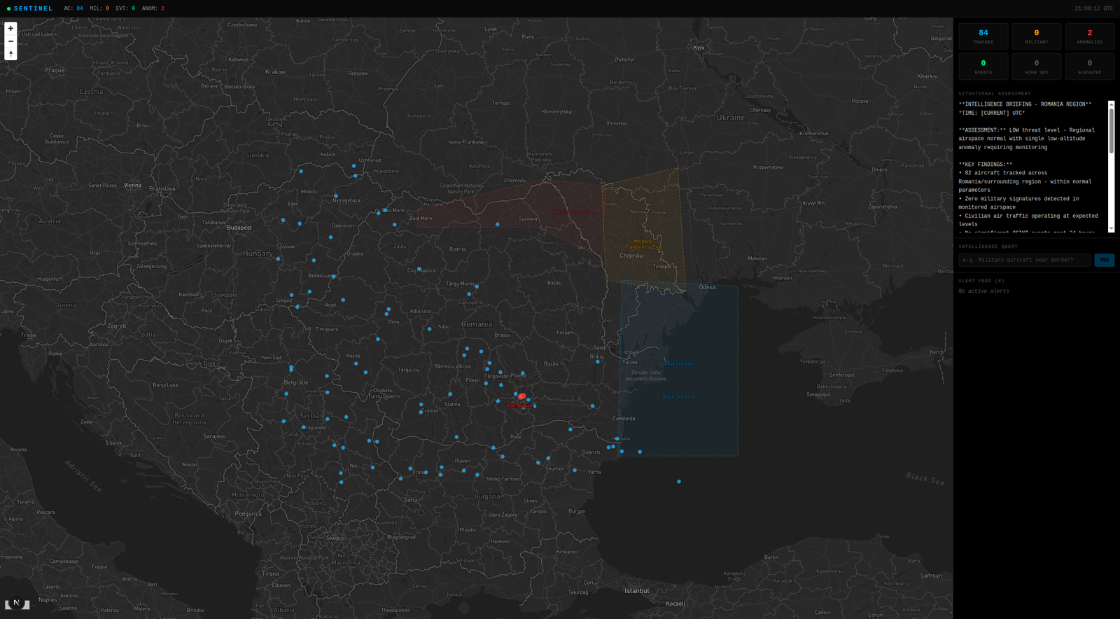 SENTINEL — live tracking